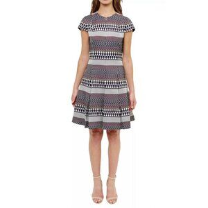 Ted Baker Glitty Metallic Jacquard Skater Mini Dress size 1 (US4) BNWT Women's